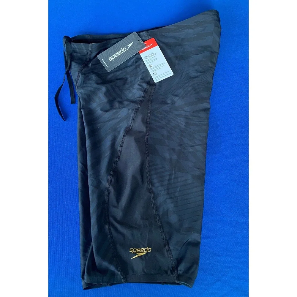 Speedo Eco Pro LT Swim Jammers Men's 36 Deep Storm Anthracite UPF 50+ NEW